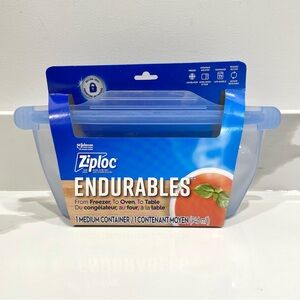 🟤2/$25 NEW Ziploc Endurables Medium Silicone Reusable Container